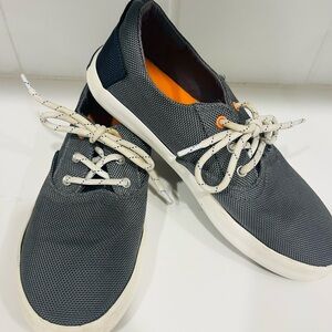 Sperry Kids' Blue and Orange Canvas Dress Shoes